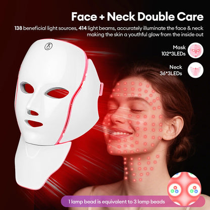 Photon Renew LED Face + Neck Mask + Contour Brush