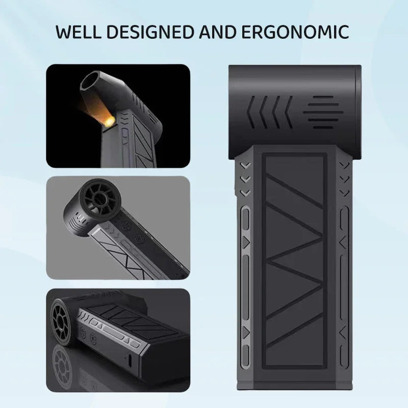 Portable Power Snow Blower with Built-In Illumination