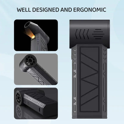 Portable Power Snow Blower with Built-In Illumination